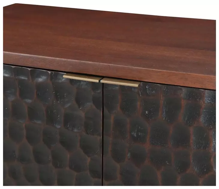 Vallarta Brown and Gray 2 Door Bar Cabinet
