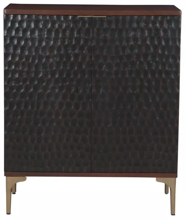 Vallarta Brown and Gray 2 Door Bar Cabinet