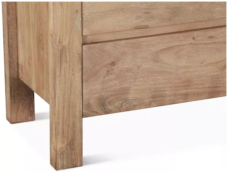 Mesa Brushed Acacia 6 Drawer Dresser