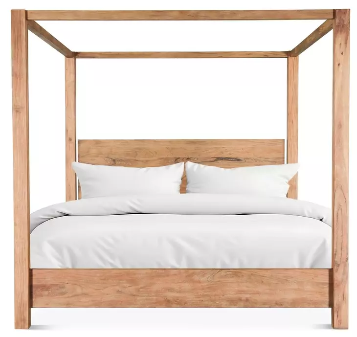 Mesa Brushed Acacia Canopy Bedroom Set