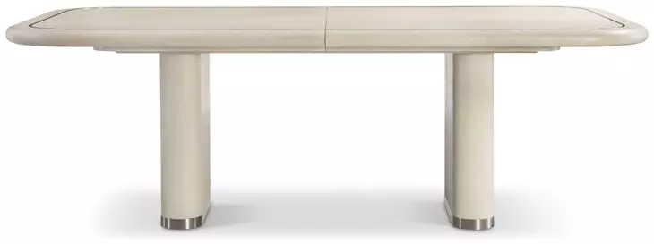 Brigitte Beige 110" Extendable Rectangular Dining Table
