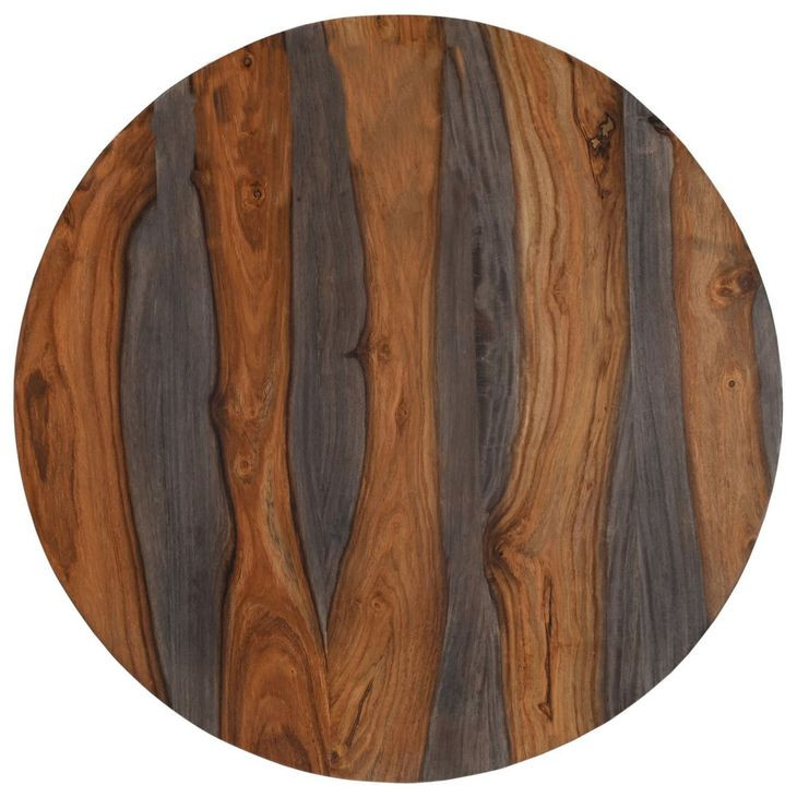 Summit Capri Sheesham Round Storage Cocktail Table