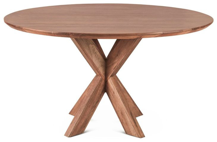 Stockholm Weathered Acacia 54" Round Dining Table
