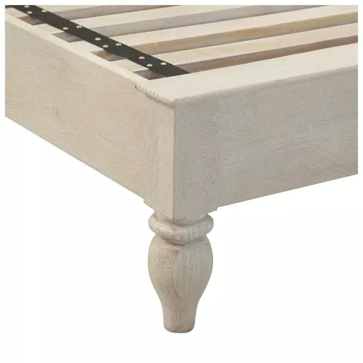 Haveli Heirloom White King Panel Bed