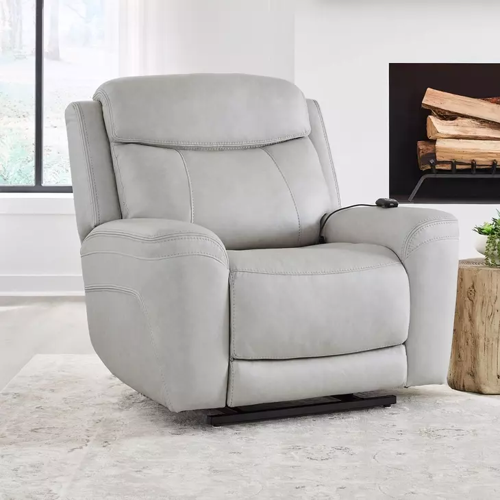 Callahan Sydney Granite Lay Flat Power Lift Recliner with Heat and Massage