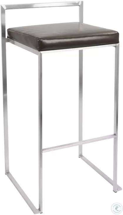 Fuji Brown Bar Stool Set of 2