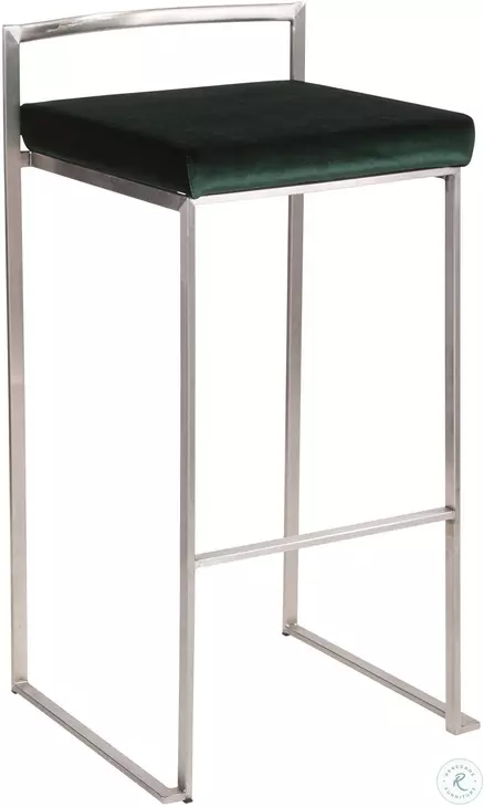 Fuji Green Bar Stool Set of 2