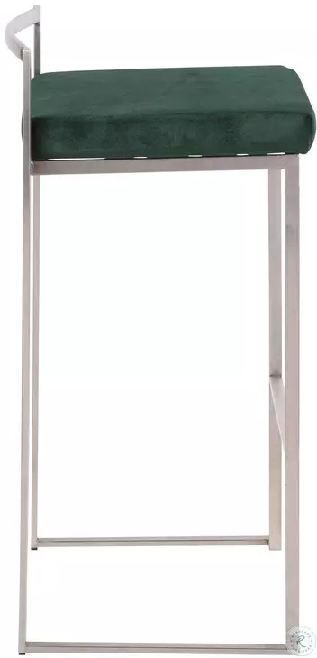Fuji Green Bar Stool Set of 2