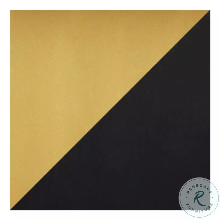 Fuji Black Velvet And Gold Metal Bar Stool Set Of 2