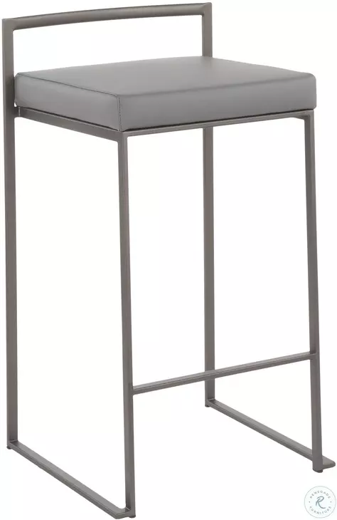 Fuji Antique Gray Stacker Counter Stool Set Of 2