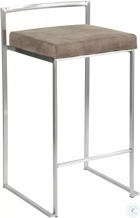 Fuji Brown Counter Stool Set of 2