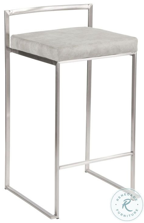 Fuji Gray Counter Height Stool Set of 2