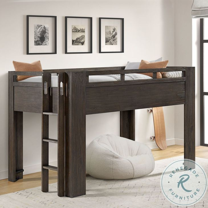 Bello Cocoa Full Low Loft Bed