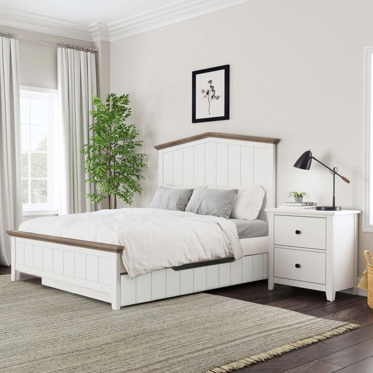 Lodge Cookies and Cream Full Bed with Trundle