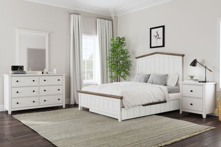 Lodge Cookies and Cream Full Bed with Trundle