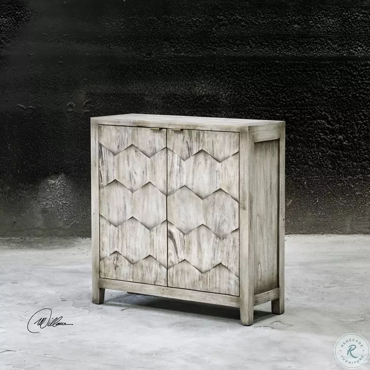 Swannell Smoked Ivory Console Cabinet