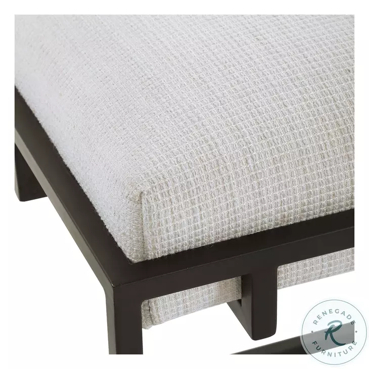 Solstice Crisp White Small Bench