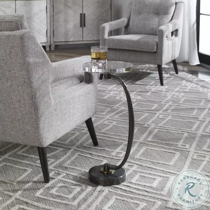 Aravelle Dark Bronze Drink Table