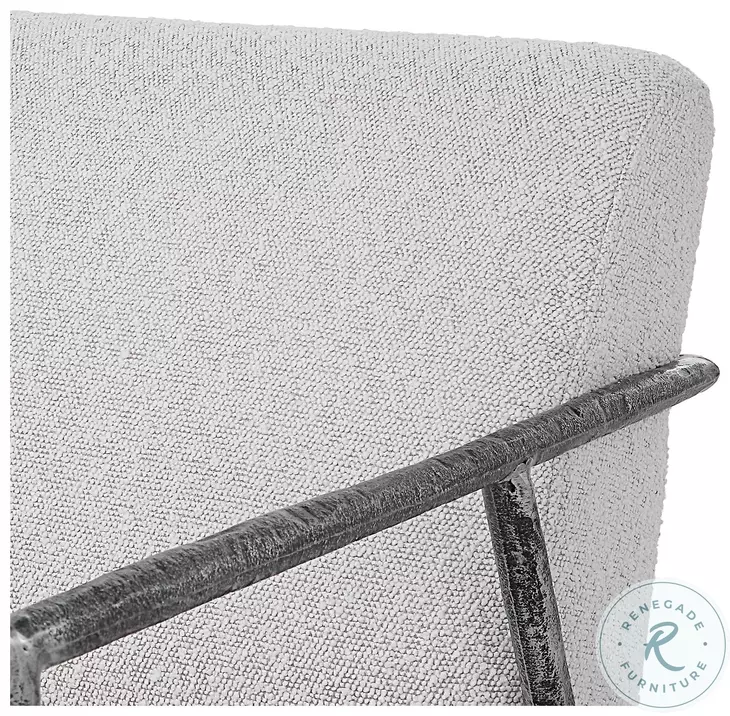 MacKinley Ivory and Warm Gray Accent Chair