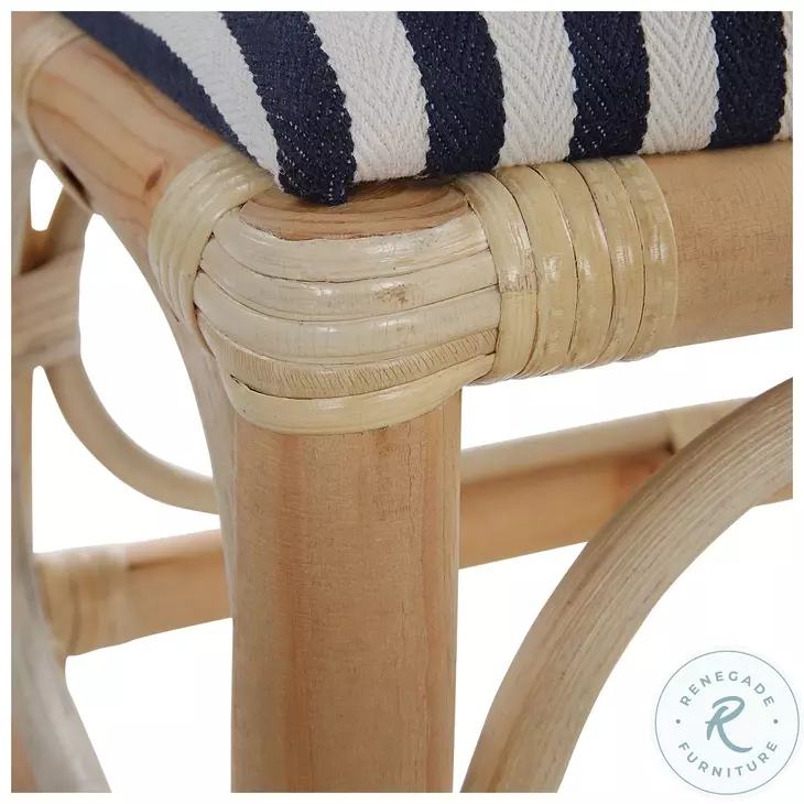 Havendale Navy and White Bench
