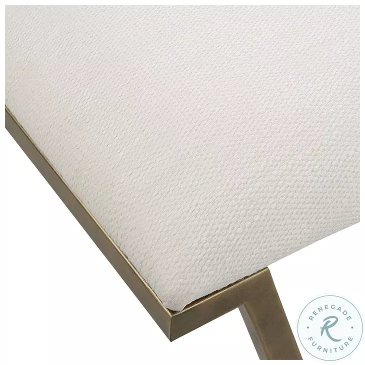 Rina Crisp White Bench