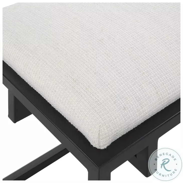 Solstice Crisp White Bench