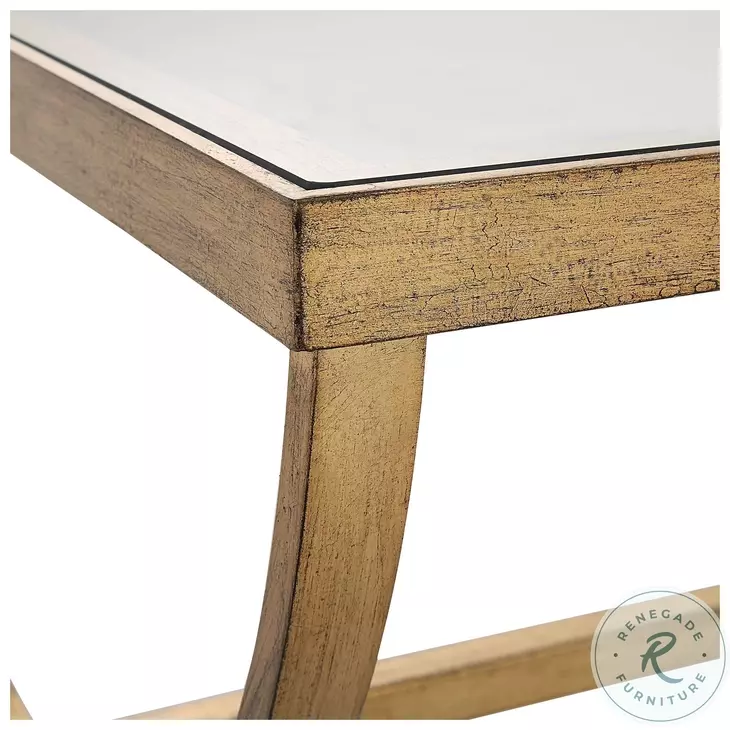 Serephine Antique Gold Cocktail Table
