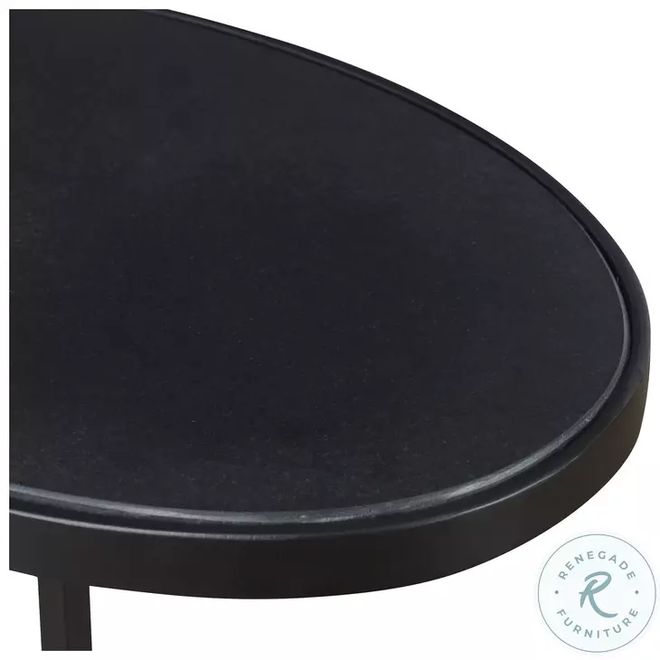 Odessa Black Accent Table