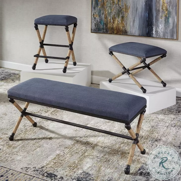 Ravon Navy Blue Bench