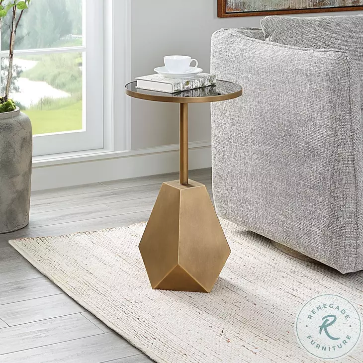 Sol Antique Bronze Accent Table