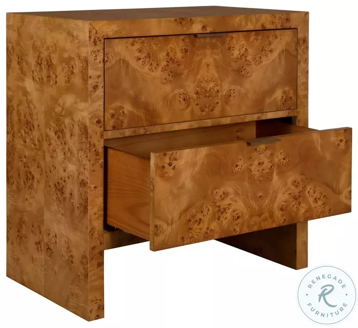 Indus Natural Poplar Burl 2 Drawer Chest