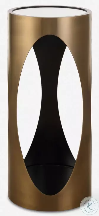 Zonavis Brushed Brass Drink Table