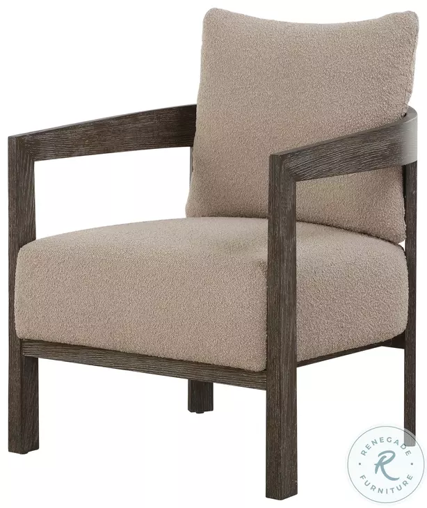 Lizae Dark Sand Tone Accent Chair
