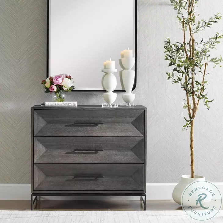 Wade Dark Walnut Stain Wash Accent Chest