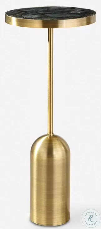 Rani Plated Brushed Brass Drink Table