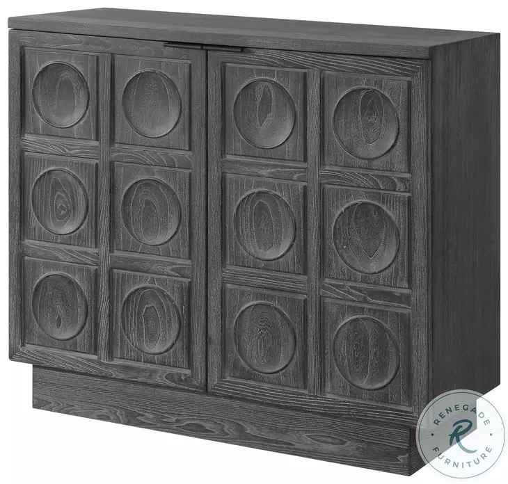 Lysandre Rich Ebony Stain 2 Door Accent Cabinet