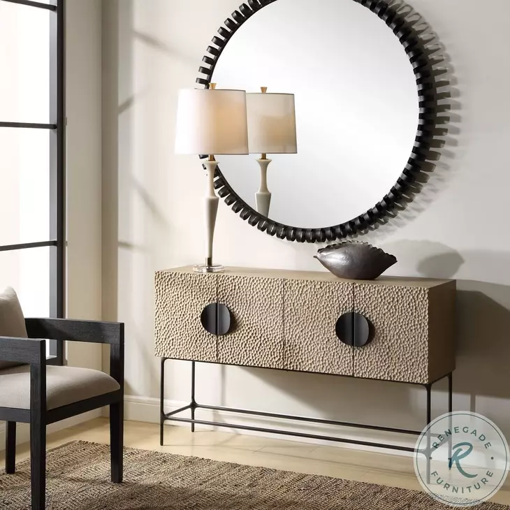 Lunar Woodtone 4 Door Accent Cabinet