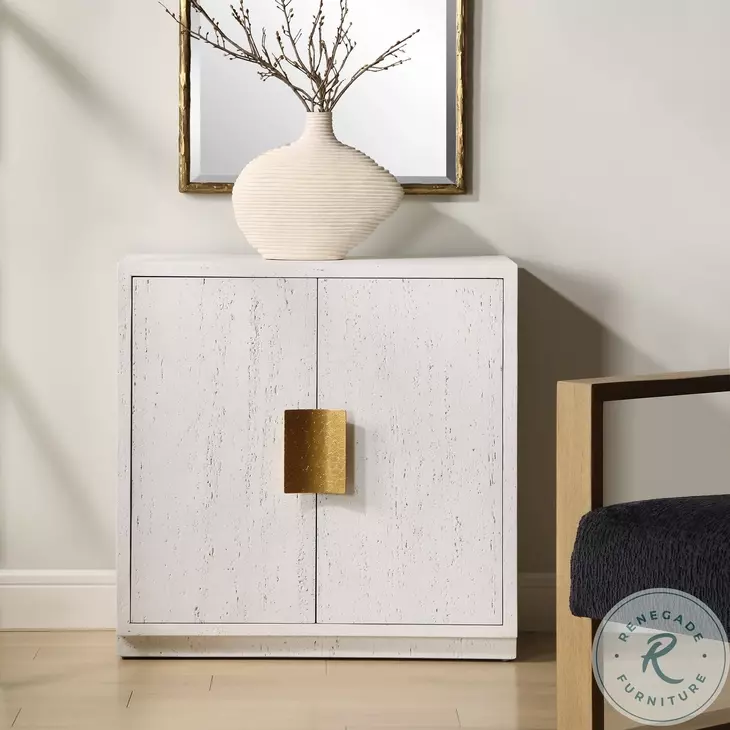 Tessa White 2 Door Accent Cabinet