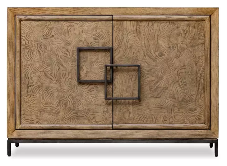 Langston Bronze and Brown 2 Door Accent Cabinet