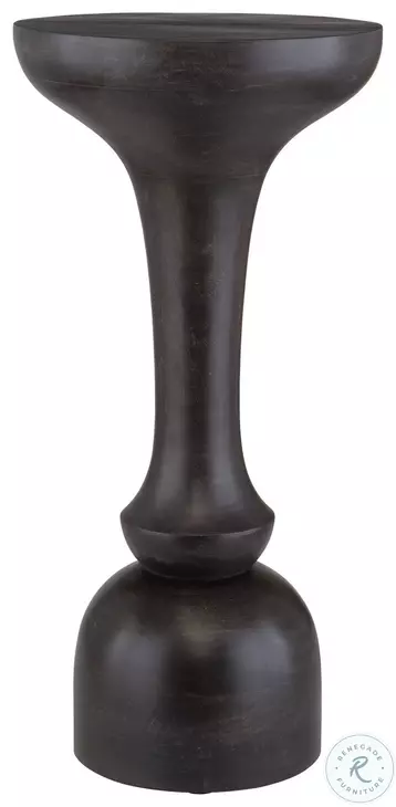 Gambrel Rich Black Accent Table