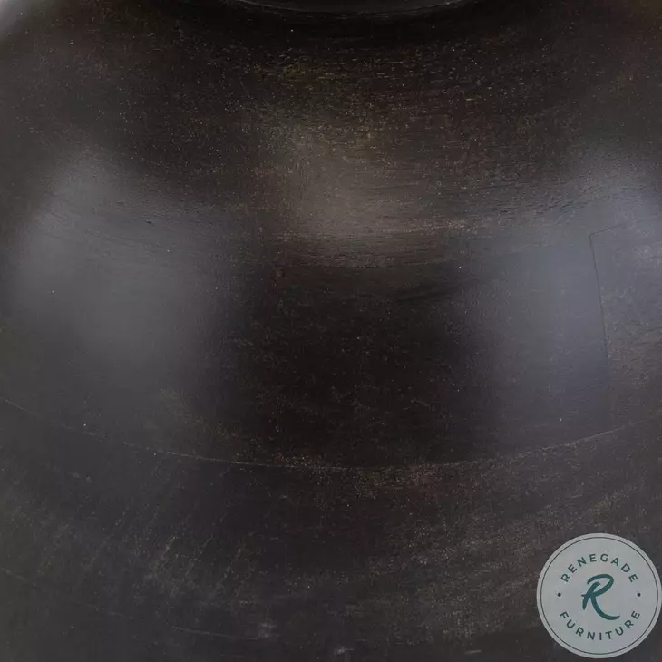Gambrel Rich Black Accent Table