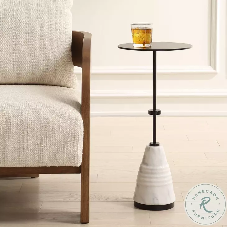 Kincaid Black And White Drink Table