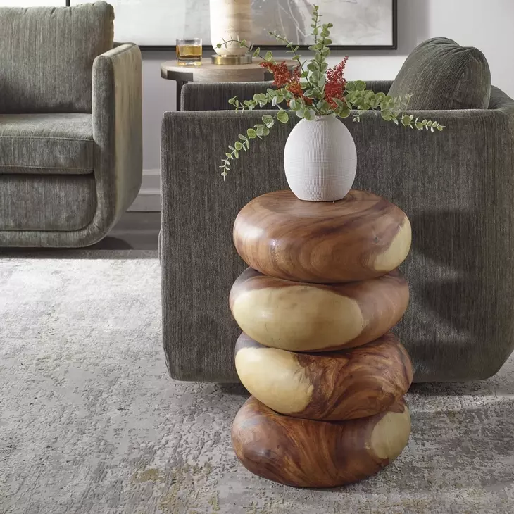 Alden Brown Oval End Table