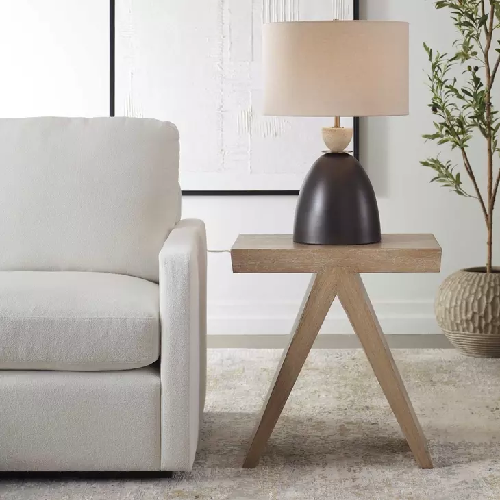 Riverton Brown Rectangular Accent Table