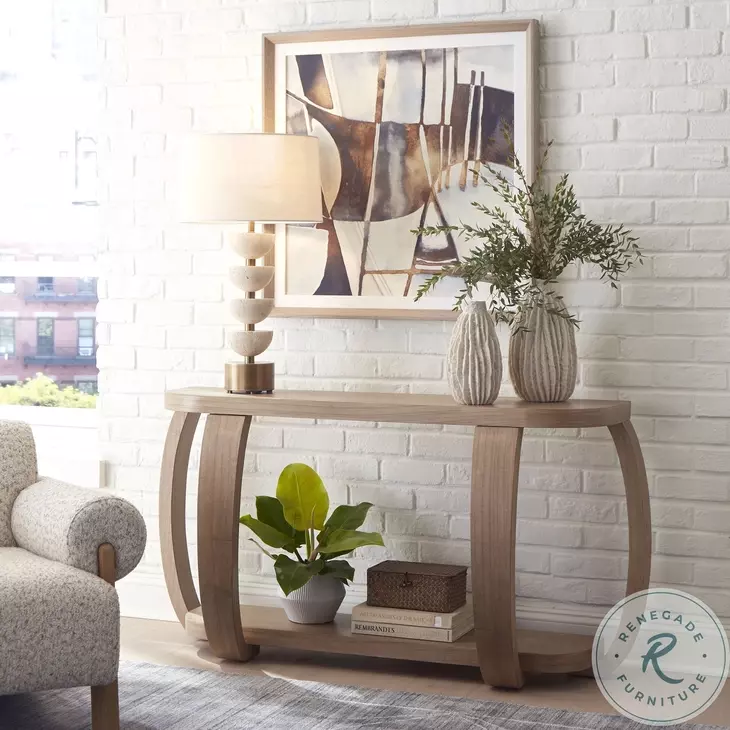 Adona Natural Brown Console Table
