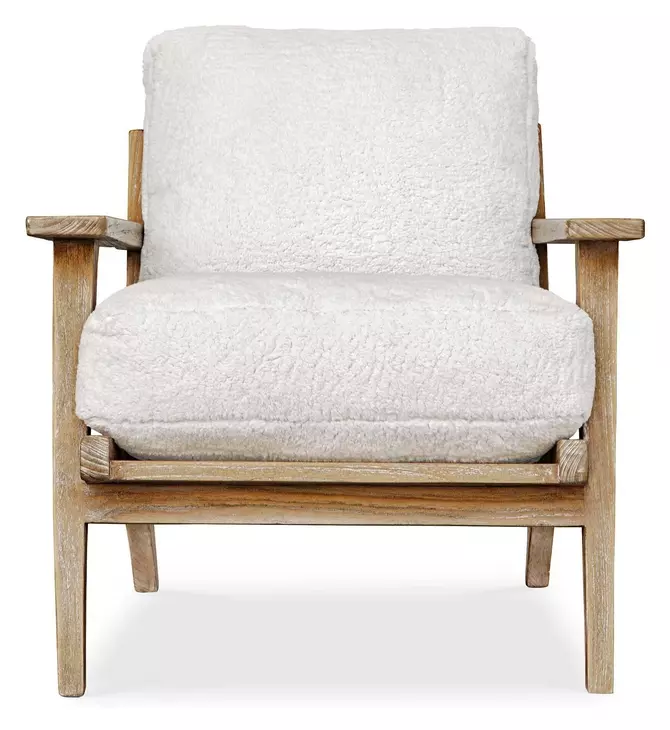 Somerset White Upholstered Accent Chair