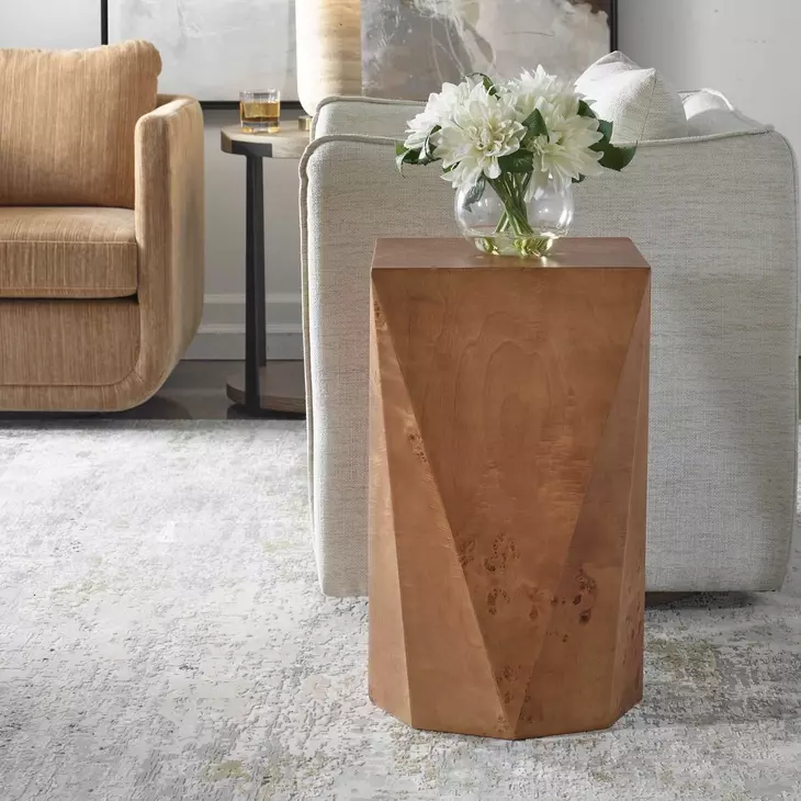 Carlisle Caramel Square Accent Table