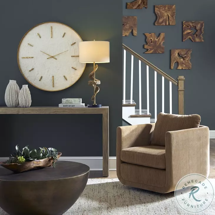 Abrielle Ginger Swivel Chair