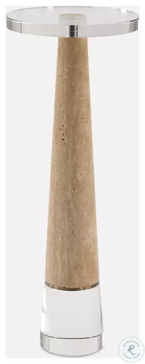 Niaris Brown Cyrstal Top Drink Table