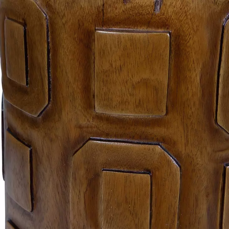 Langston Brown Round Accent Table